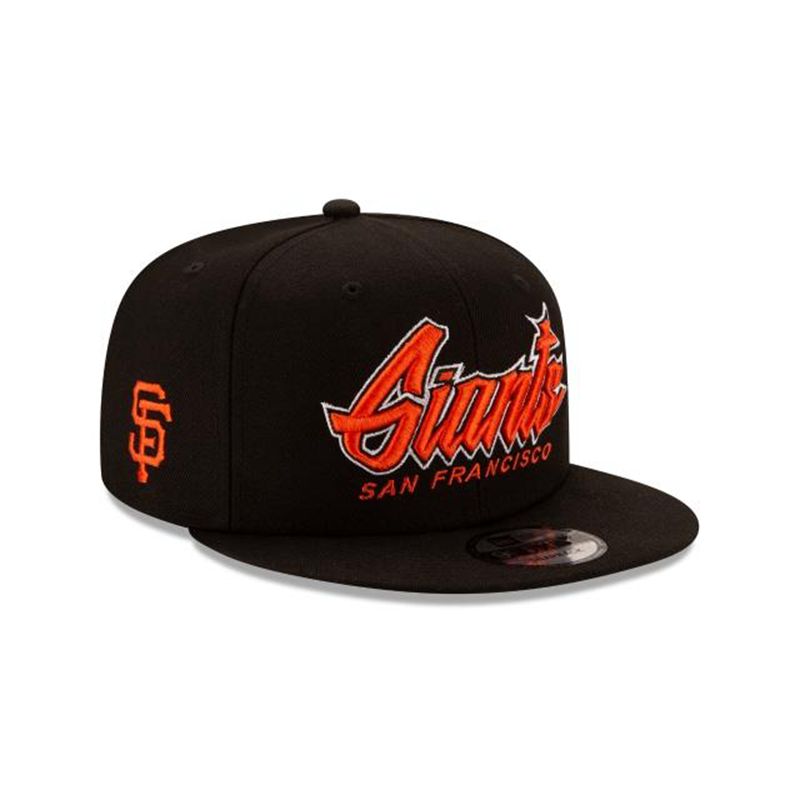 MLB San Francisco Giants Slab 9Fifty Snapback (LCQ0504) - Black New Era Caps